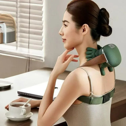 Masajeador universal de cuello: ideal para hombre y mujeres,tu mejor aliado para el relax